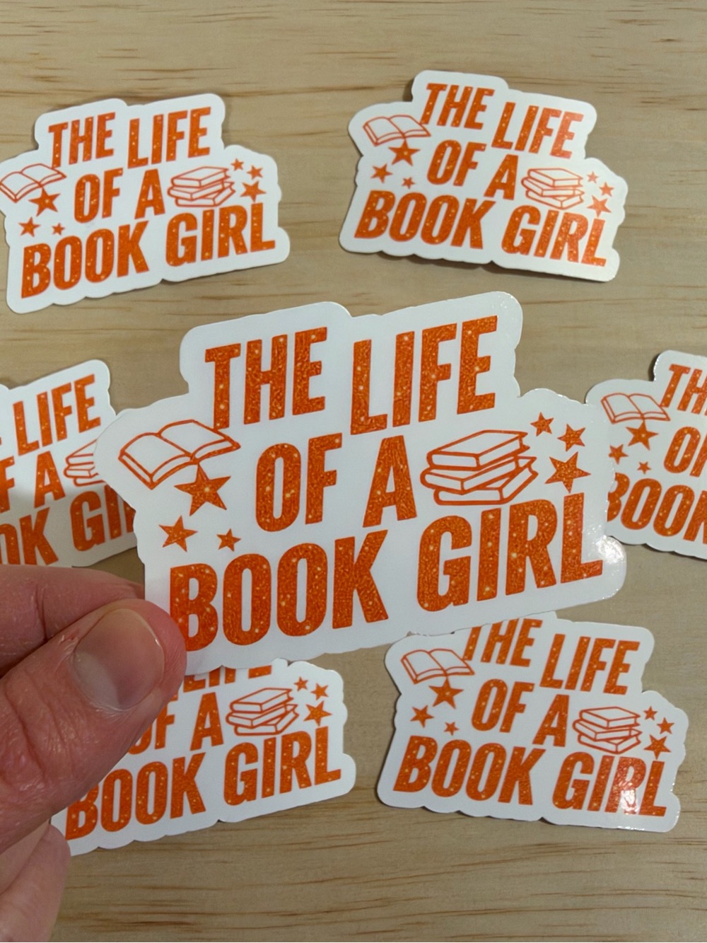 The Life of a Book Girl Glossy Sticker